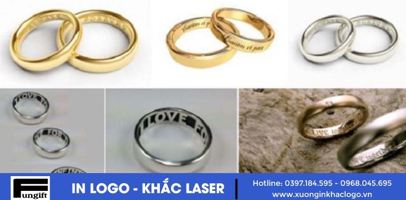 Khắc tên lên nhẫn cưới bằng laser tại quận Hai Bà Trưng