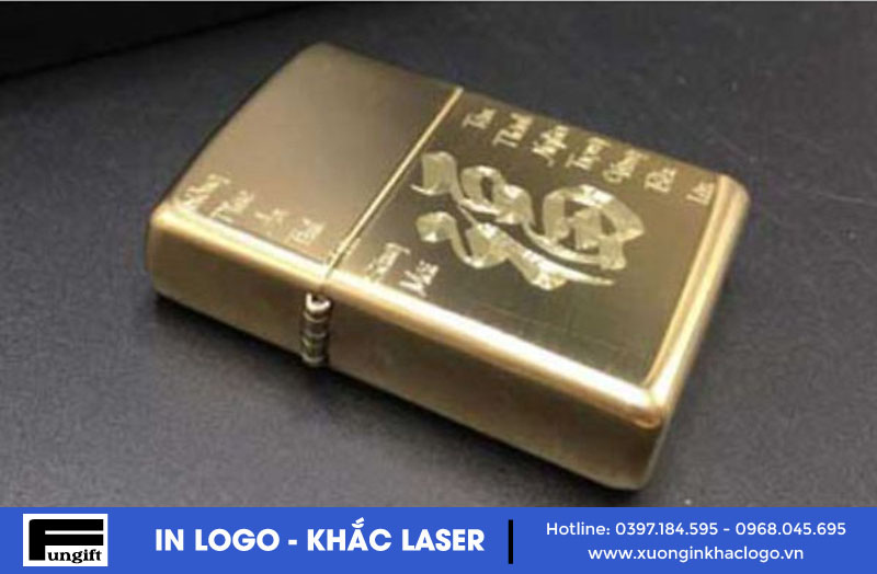 Bật lửa zippo khắc chữ Phúc
