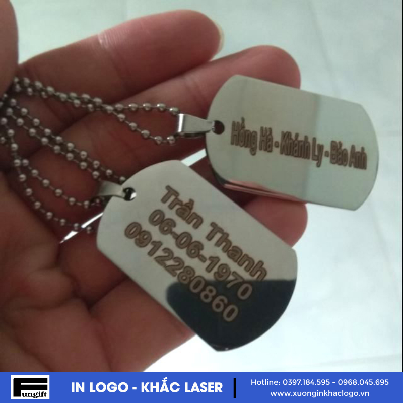 Khắc thẻ dogtag