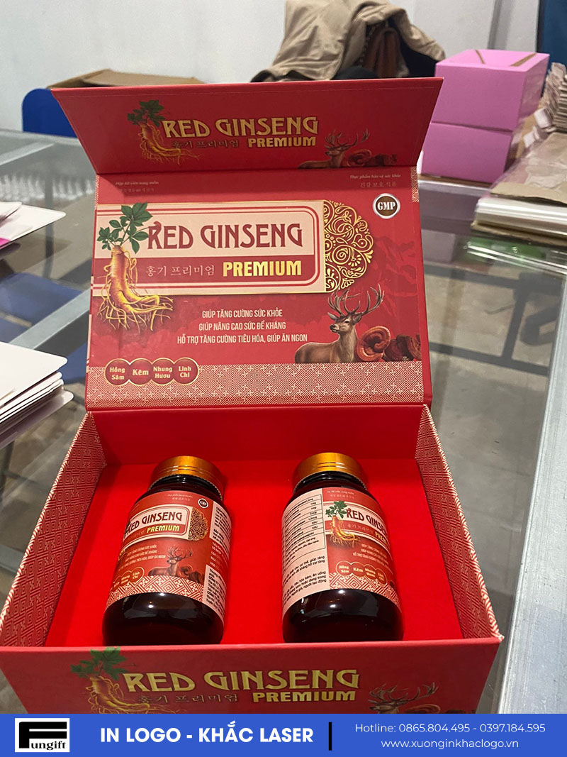 Hộp giấy đựng nhân sâm