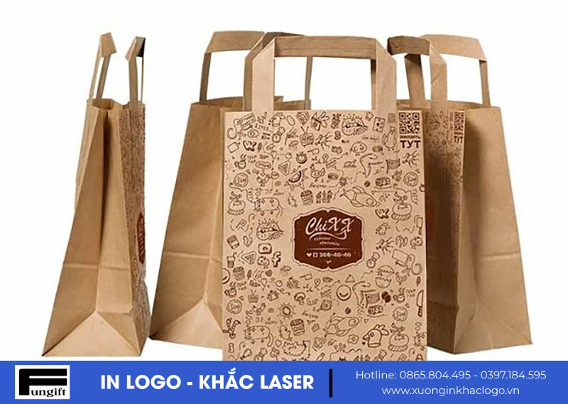Túi giấy in logo theo yêu cầu