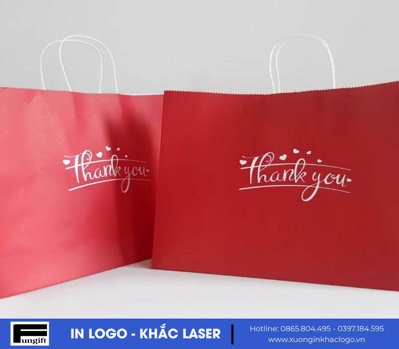 Túi giấy kraft in logo