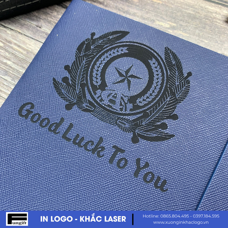 Sổ bìa giả da gáy còng