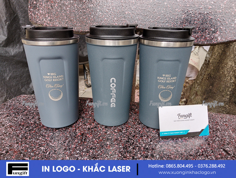 Cốc coffee giữ nhiệt khắc logo