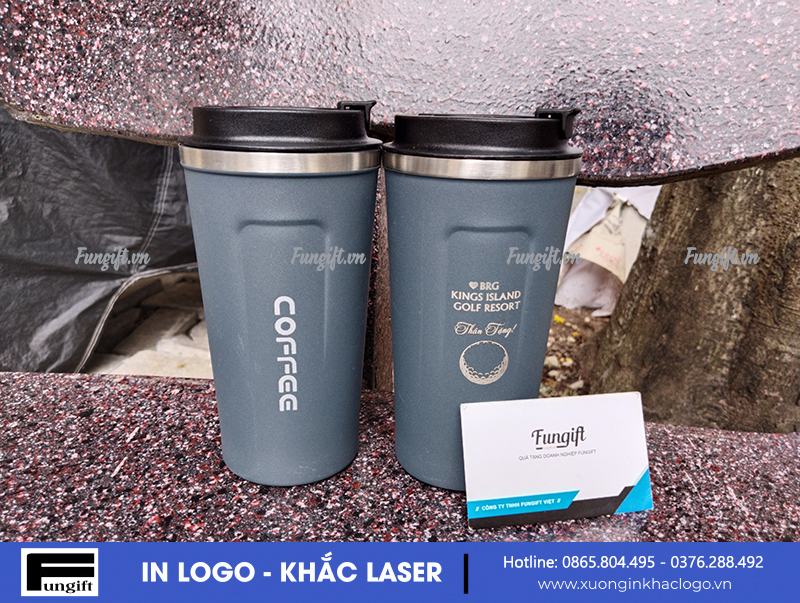 Quà tặng cốc coffee khắc chữ