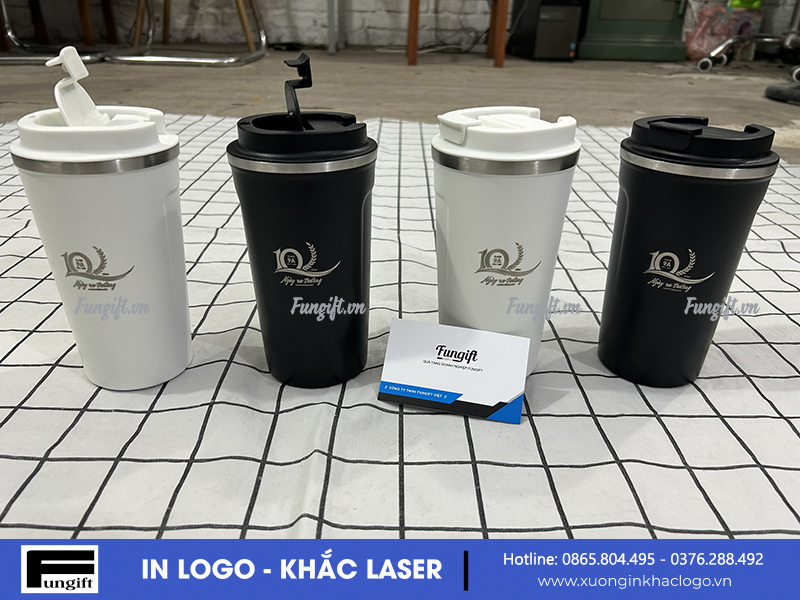 Cốc giữ nhiệt coffee 510ml làm quà tặng kỷ niệm 10 năm ra trường