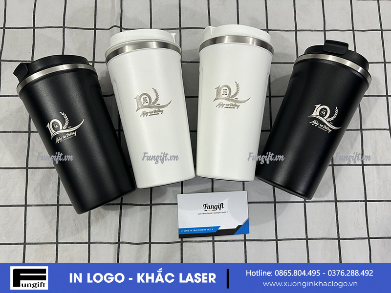 Ly giữ nhiệt khắc logo giá rẻ