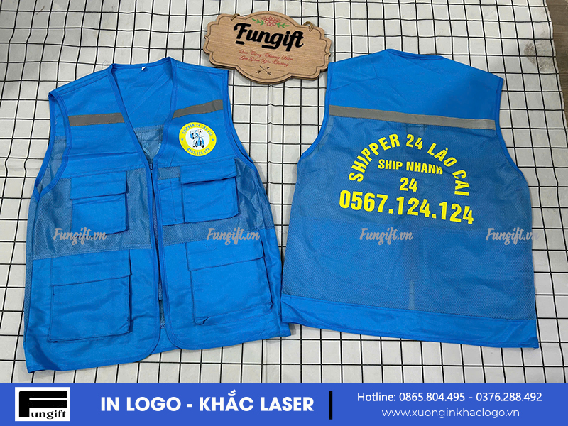 Áo bảo hộ in logo số lượng ít