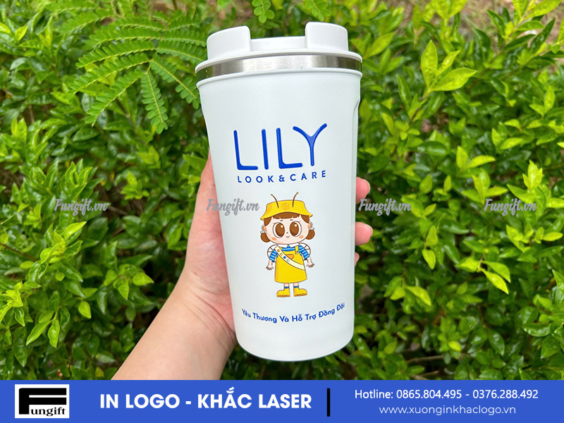 Cốc coffee in logo công ty