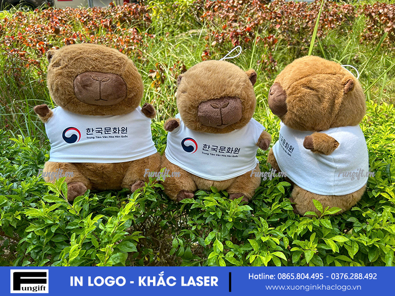 Đặt in gấu capybara quà tặng