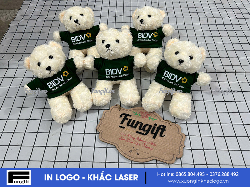 In logo gấu bông theo yêu cầu