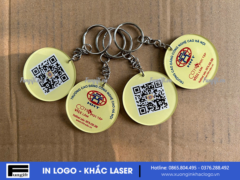 Móc khóa in logo theo yêu cầu
