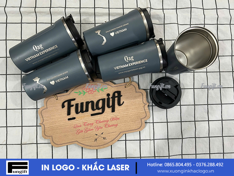 Xưởng khắc cốc coffee giữ nhiệt