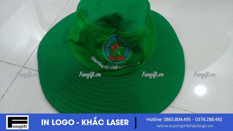 In logo lên mũ tai bèo số lượng ít