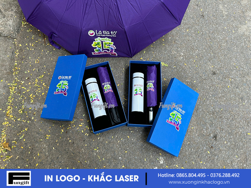 Bộ quà tặng in logo kèm hộp