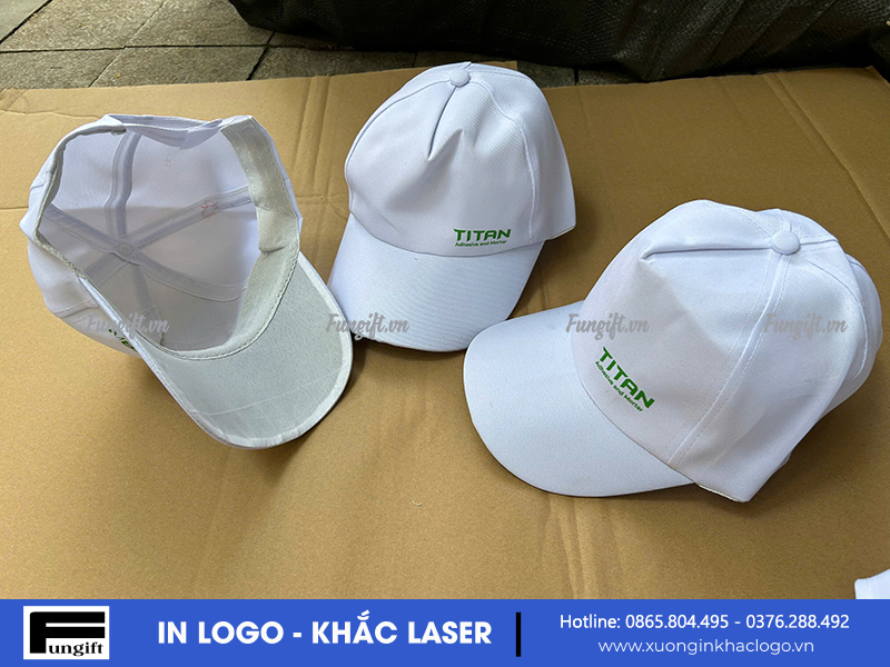 Mũ lưỡi trai đồng phục in logo