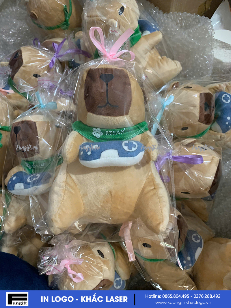 Quà tặng gấu capybara in logo
