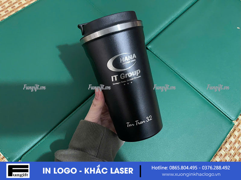 Mẫu cốc coffee khắc theo yêu cầu