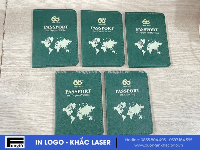 Xưởng sản xuất ví đựng passport in logo