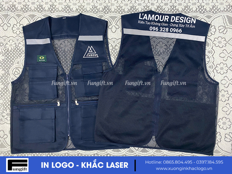 Xưởng may áo gile bảo hộ lao động giá rẻ Hà Nội