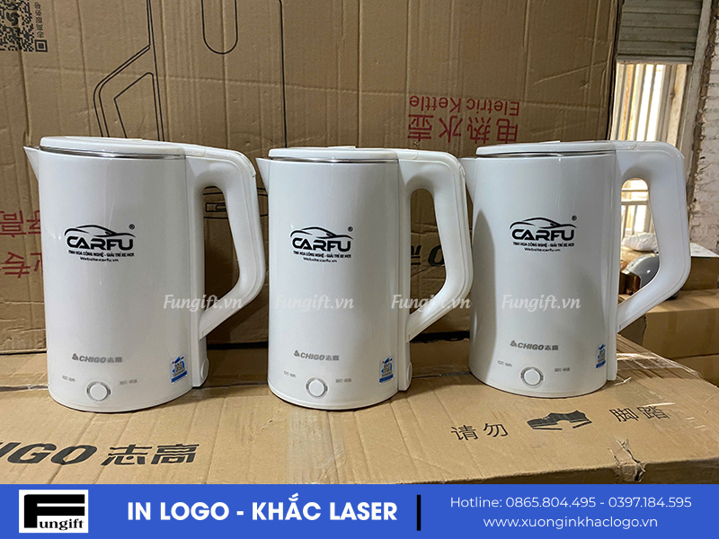 Ấm siêu tốc in logo theo yêu cầu