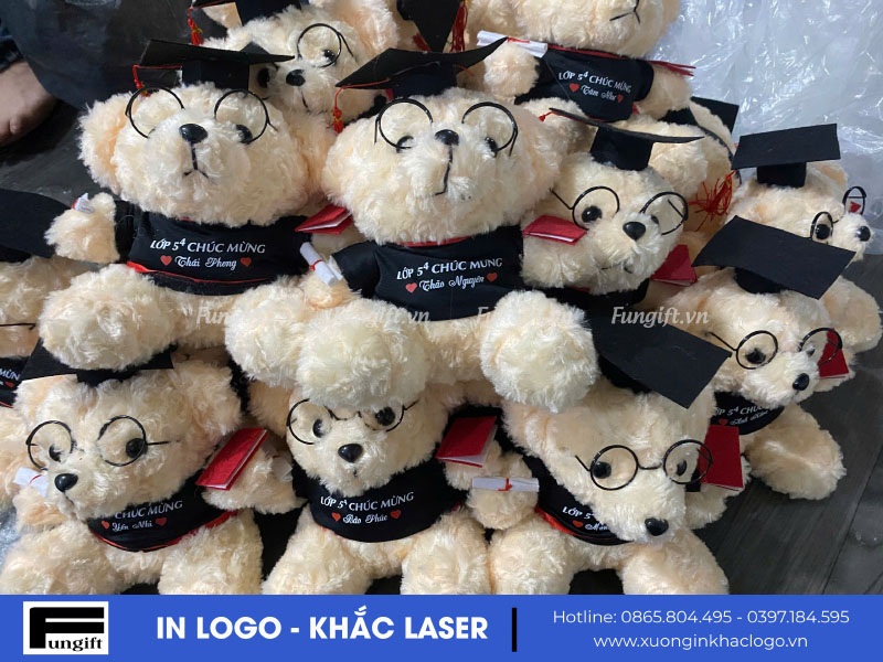 Đặt in gấu cử nhân theo yêu cầu