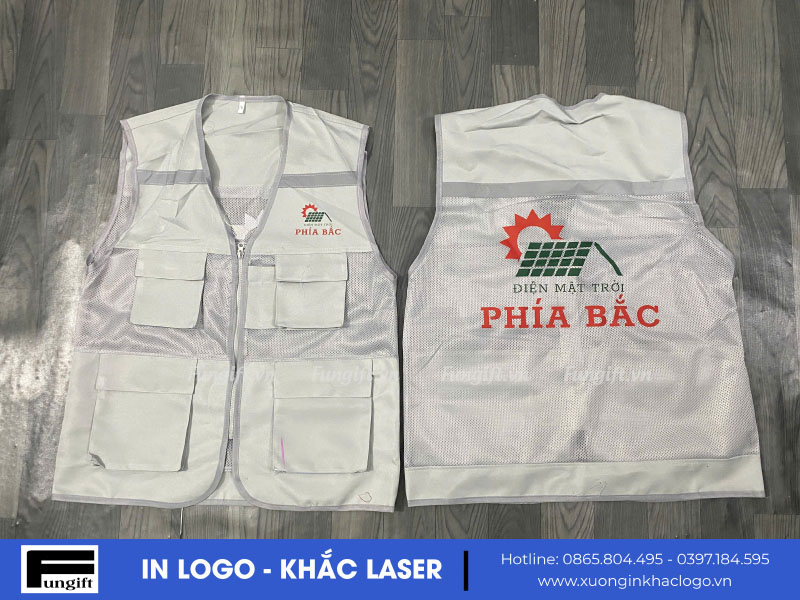 Mẫu áo gile bảo hộ in theo yêu cầu
