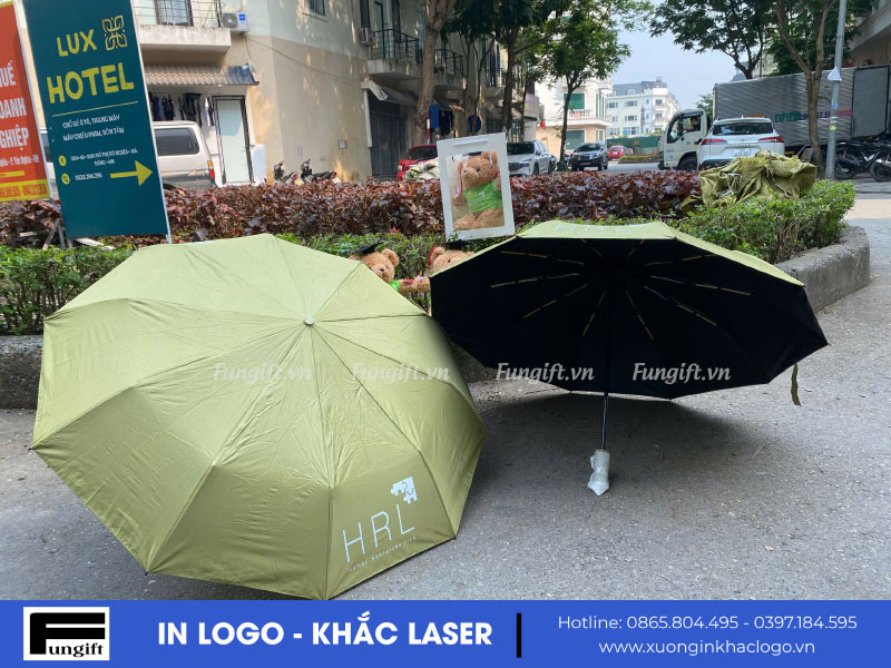 Ô dù gấp gọn in logo