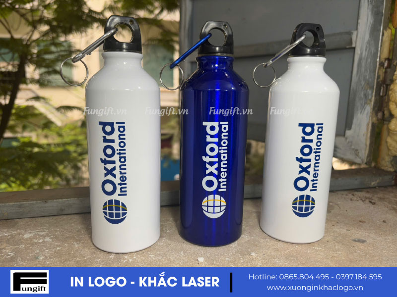 Bình nước in logo công ty