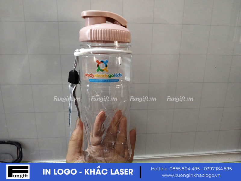 Bình nước học sinh 550ml in logo
