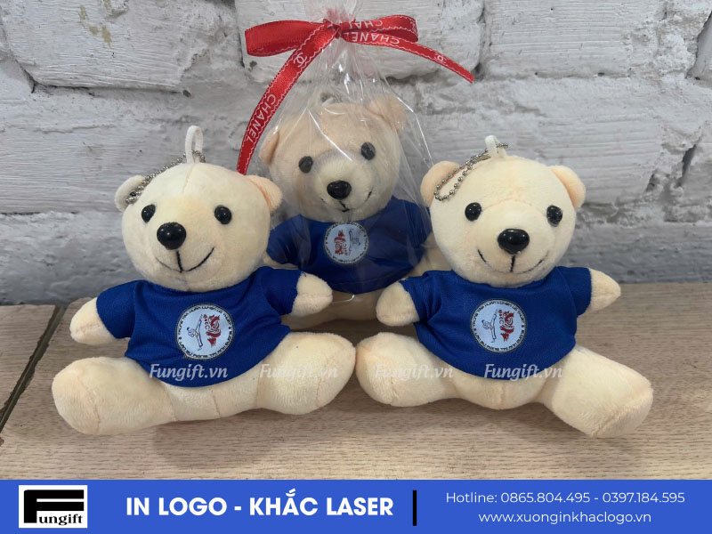Móc khoá gấu bông theo yêu cầu