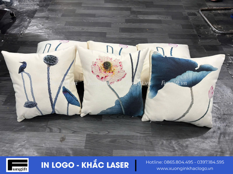 Cung cấp gối tựa lưng in họa tiết