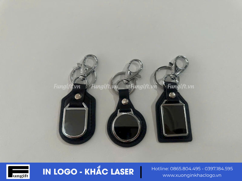 Công ty sản xuất gia công in khắc tên, logo lên móc khoá