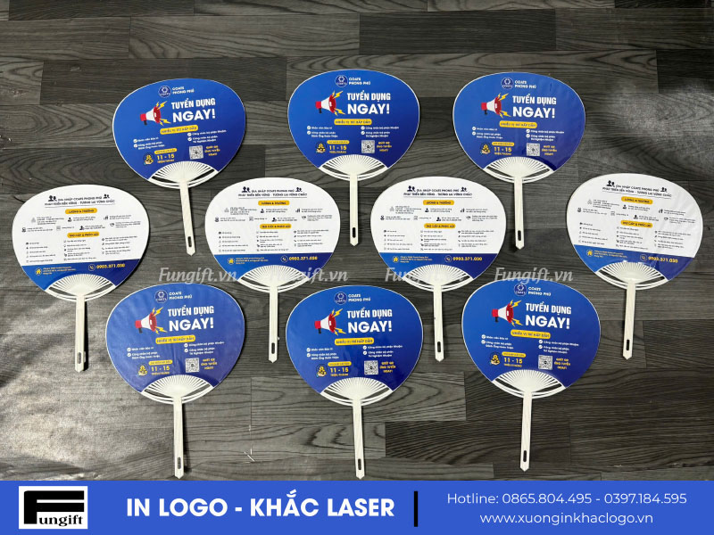 Đặt in quạt dán decal số lượng lớn