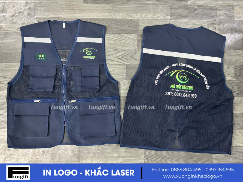 Áo gile bảo hộ lao động in logo