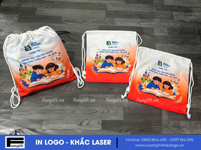 In balo vải canvas giá rẻ