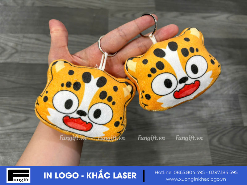Móc khoá gấu bông làm quà tặng doanh nghiệp