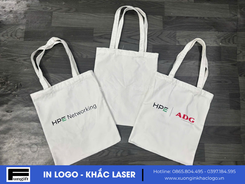Túi vải in logo công ty