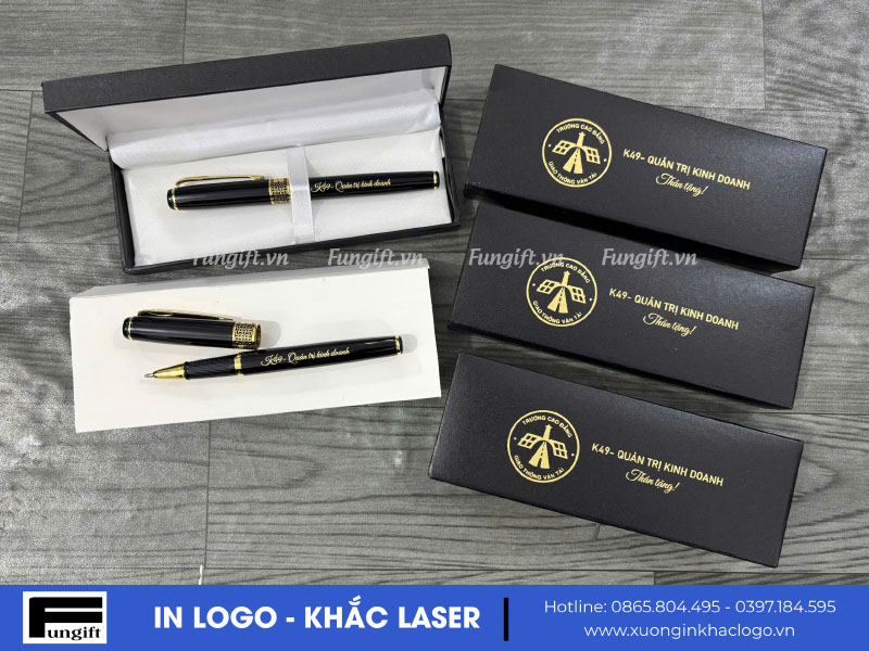 Hộp bút khắc laser theo yêu cầu
