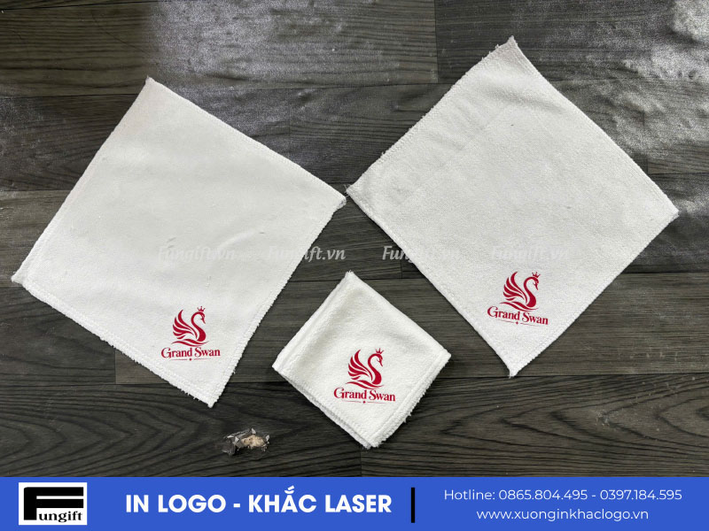Xưởng sản xuất khăn lau in logo theo yêu cầu